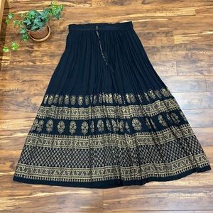 COPY - Black and gold maxi skirt